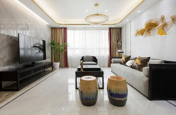这种新中式家具定制装饰以其魅力和优雅的意境