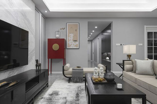 新中式风格的客厅具有中式风格特有的内在风格