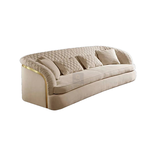 YS意式现代家具-FLD米黄色意式现代沙发