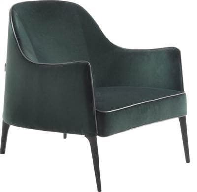 YS意式现代家具-FLD意式现代休闲椅墨绿